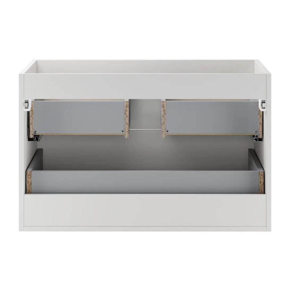 Mobile sottolavabo OSTER 80 cm bianco opaco sospeso con 2 cassetti