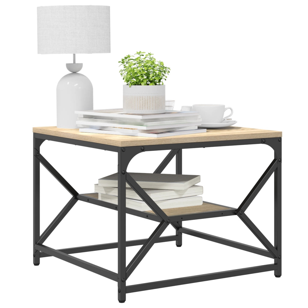Tavolino da CaffÃ¨ con Ripiano in Rovere di Sonoma Â– 51x50x40 cm Â– Realizzato in Legno Ingegnerizzato