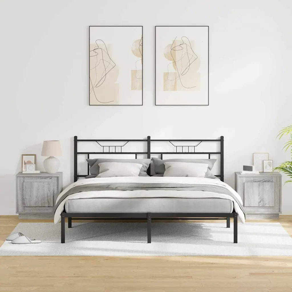 Armadio da Notte 2 pcs Grigio 44 x 34,5 x 45 cm 869573