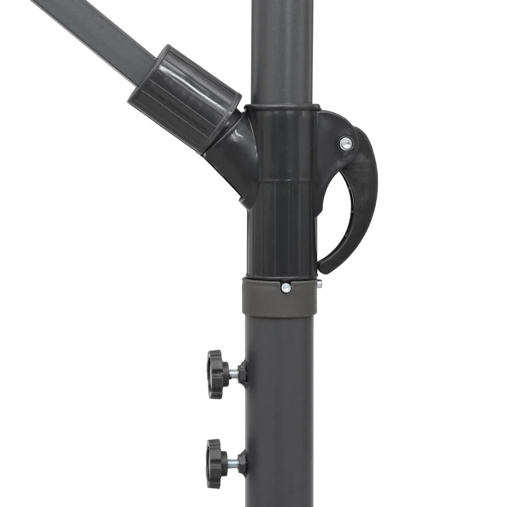 Ombrellone da esterno sospeso da 3 m con palo in alluminio nero 02_0008726