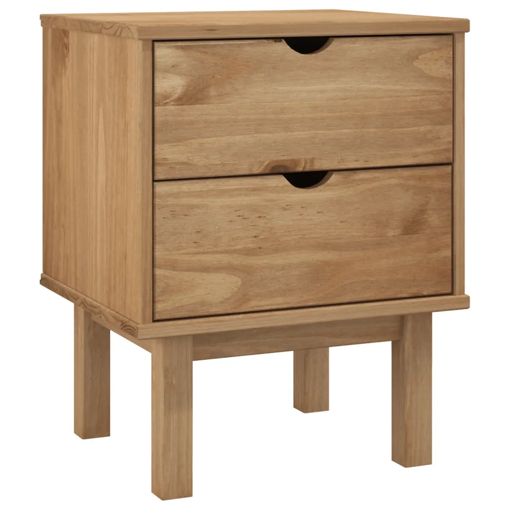 Comodino OTTA 45x39x57 cm in Legno Massello di Pino 348576