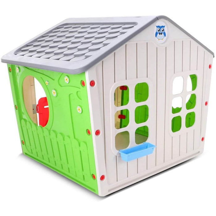 Casetta Gioco per Bambini Village 140x108x115 h cm in Plastica Multicolor