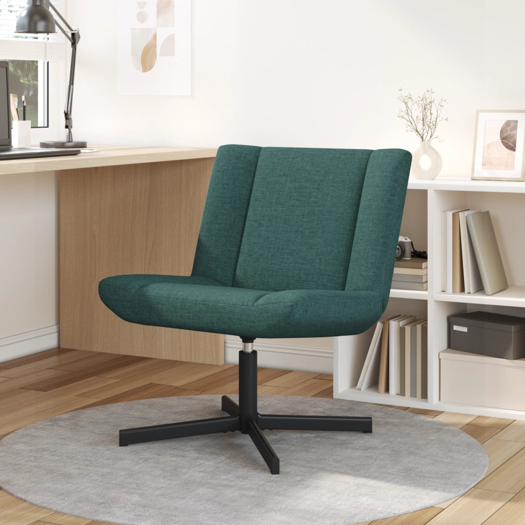 Sedia d'Accentuo Verde Scuro Poliestere Standard