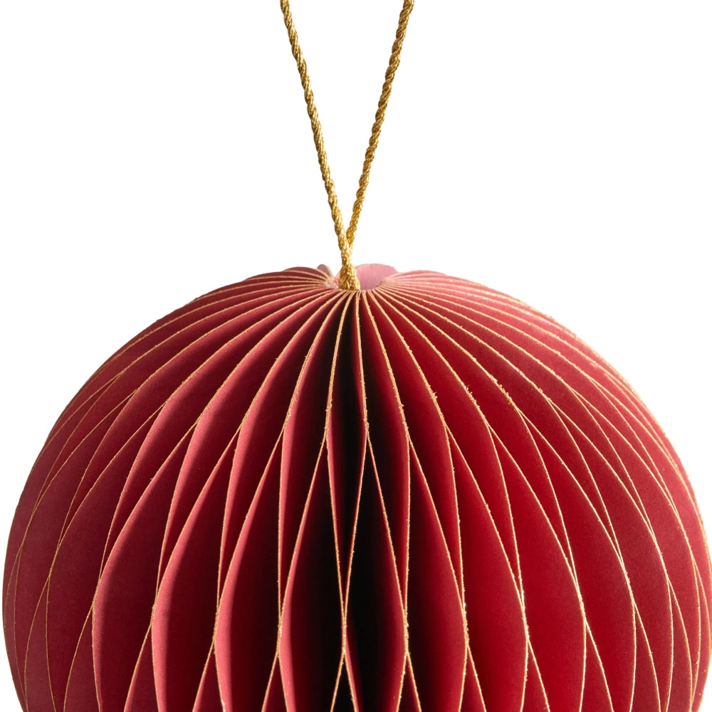 Set di 20 palline natalizie multicolori in carta a nido d'ape da appendere Decorazioni 3D per Natale