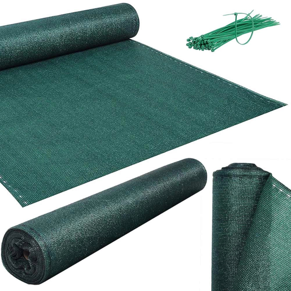 Telo Rete Ombreggiante H 1,5 x 25 Mt Ombra al 90% Frangivento Frangivista Verde
