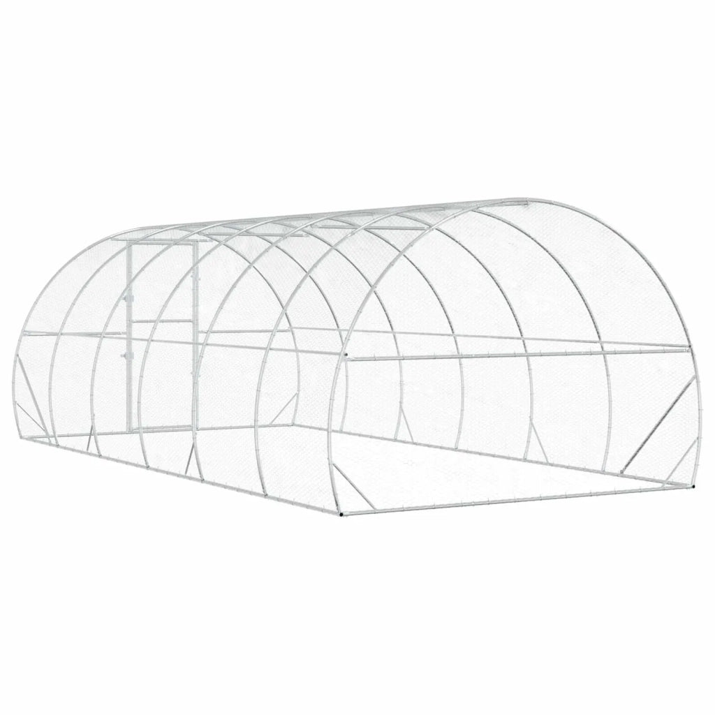 Pollaio Argento 600 x 300 x 200 cm Acciaio zincato 3434692