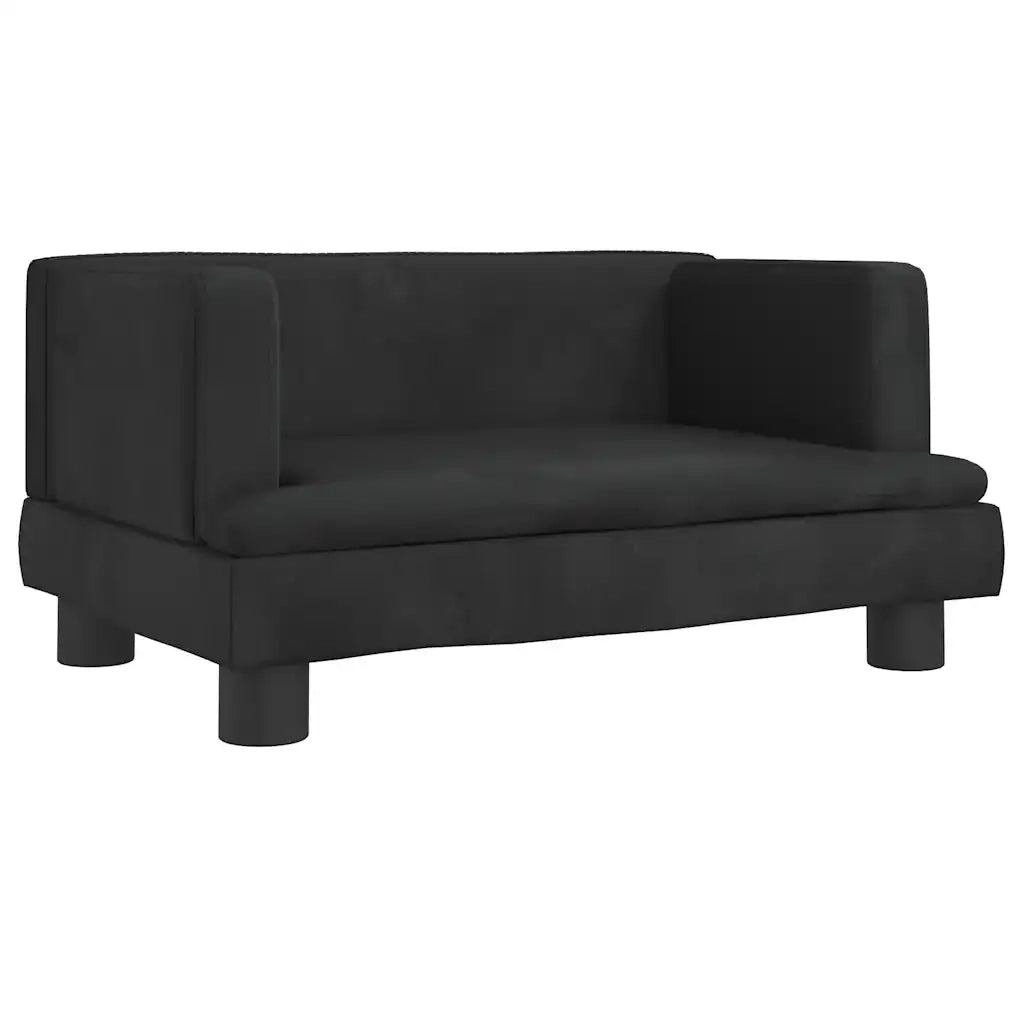 Lettino per Cani Nero 60x40x30 cm in Vellutocod mxl 71190