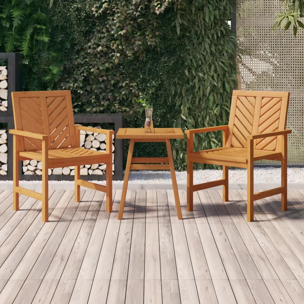 Tavolino da Giardino | Tavolino 45x45x60 cm in Legno Massello di Acacia