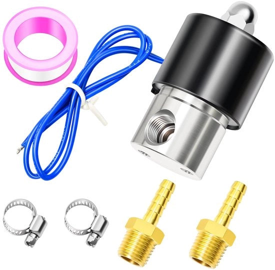 Vitello di acciaio inossidabile - 1/4" - Compacto e facile da montare - Adatto per acqua e aria - Ventilatore magnetico elettrico