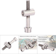 Viti a testa sporgente M5x30/35/40mm - Lega di titanio leggera - Resistente alla corrosione - Lavorazione in CNC di alta precisione - Vite a gabbia fissa - Duratura - Viti da bicicletta