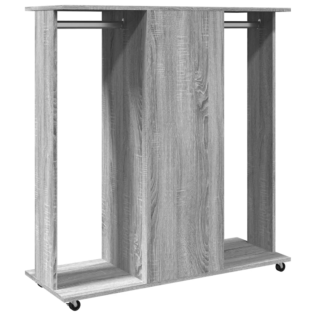 Armadio con Ruote Grigio Sonoma 102x38x110 cm Legno Multistrato CFW9658351
