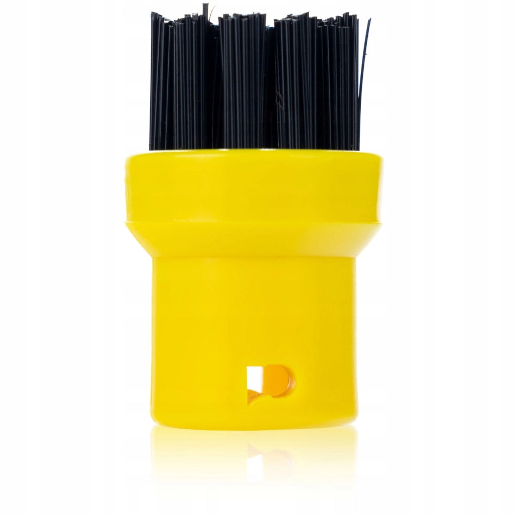 Set di Accessori per Pulizia compatibile con Kärcher SC – 3 Panni in Microfibra, 6 Spazzole Rotonde
