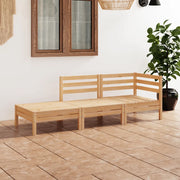 Set Divani da Giardino 3 pz in Legno Massello di Pino cod mxl 36508