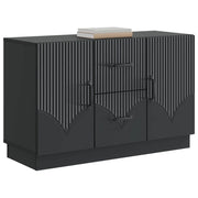 Credenza | Madia | Buffet da pranzo | Armadio da pranzo Nero 89 x 34,5 x 57 cm Legno ingegnerizzato