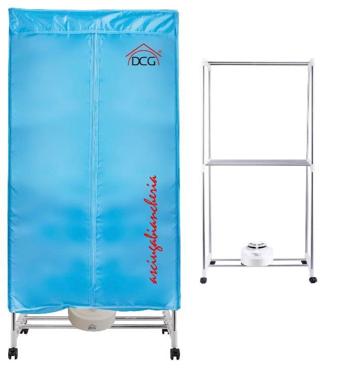 Asciugabiancheria ad Aria Riscaldante 1000 Watt 65 x 45 x 138 cm DCG