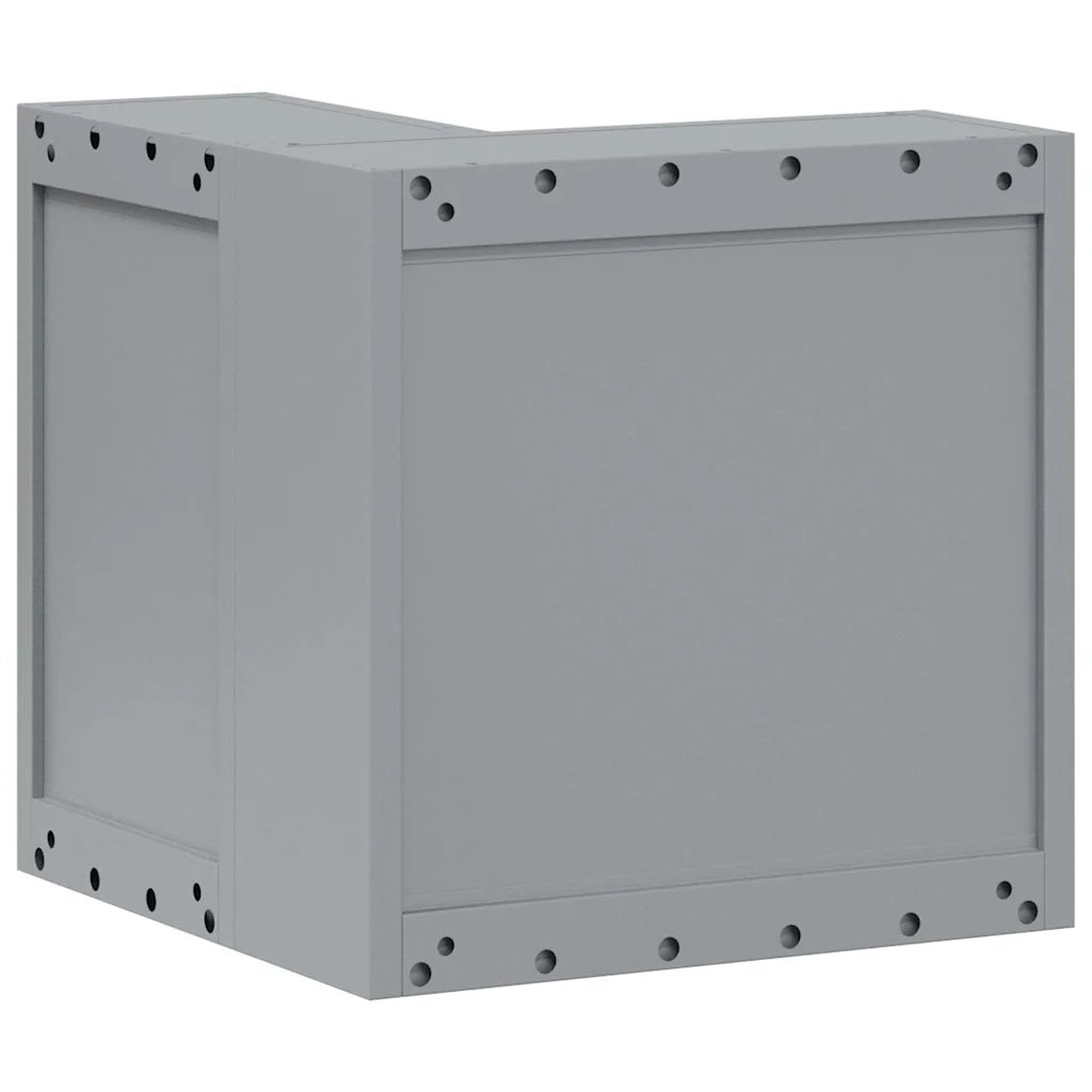 Mobile per attrezzi con blocco Rosso e Grigio 55 x 55 x 55 cm CFW3555491