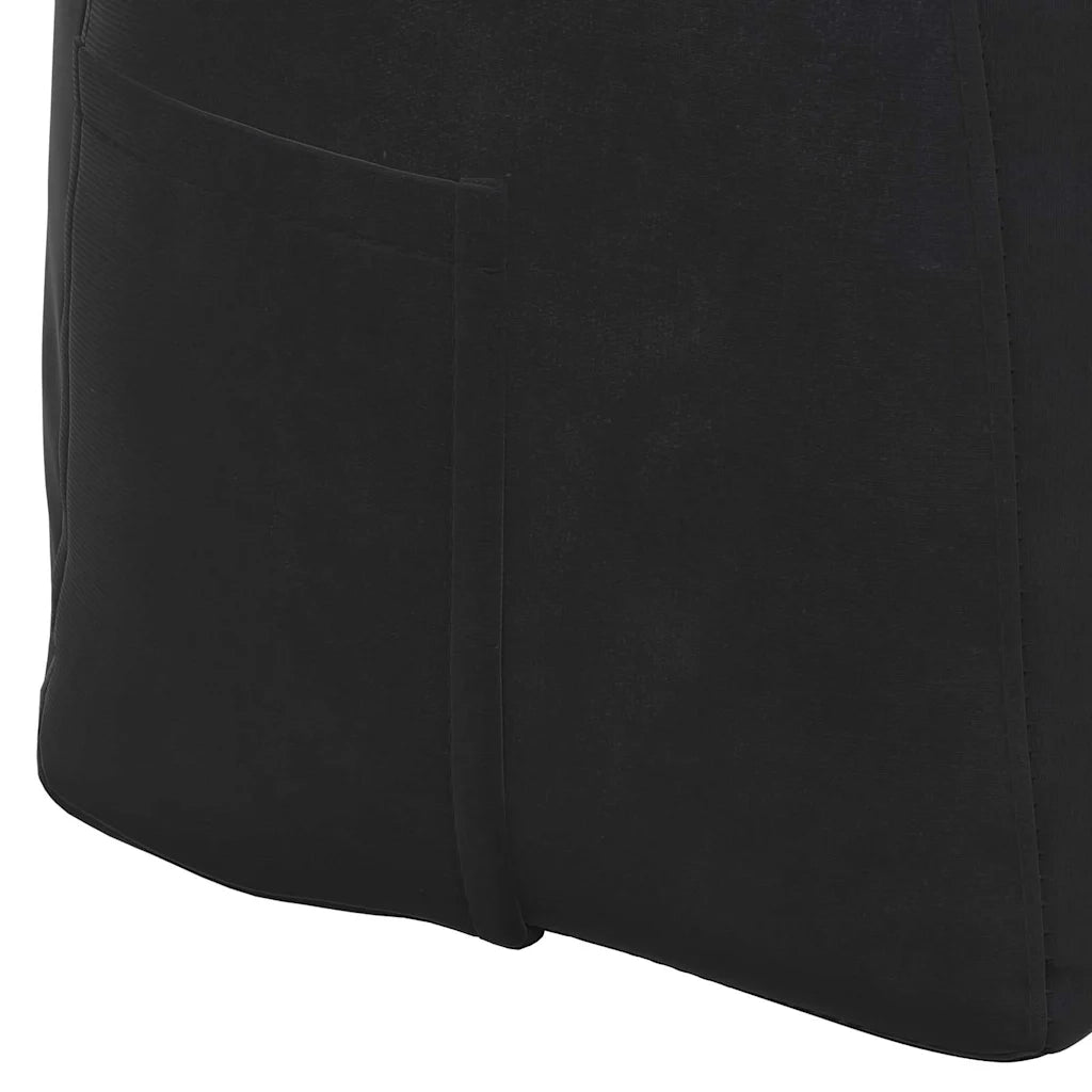 Cuscino per Schiena Nero 120 x 24 x 50 cm Velluto