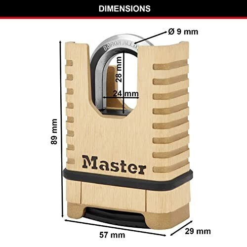 MASTER LOCK M1177EURD lucchetto Lucchetto convenzionale 4 pz