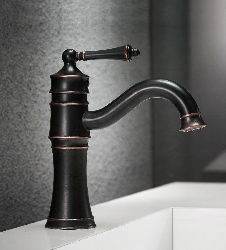 Rubinetto Da Bagno Rea Vintage Old Black Low