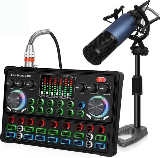 Impianto di Registrazione Podcast di Alta Qualità - Microfono Condensatore - Set di Registrazione Podcast