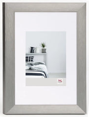 Allestimento per foto in alluminio - stile e moderno - 1 pezzo - argento - formato A4
