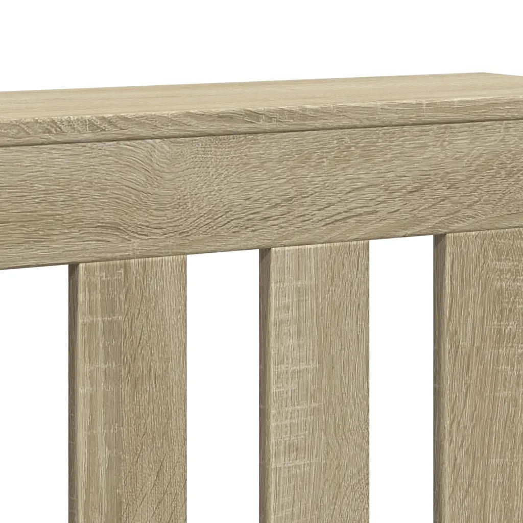 vidaXL Copertura Termosifone Rovere Sonoma 104x20x82 Legno Multistrato