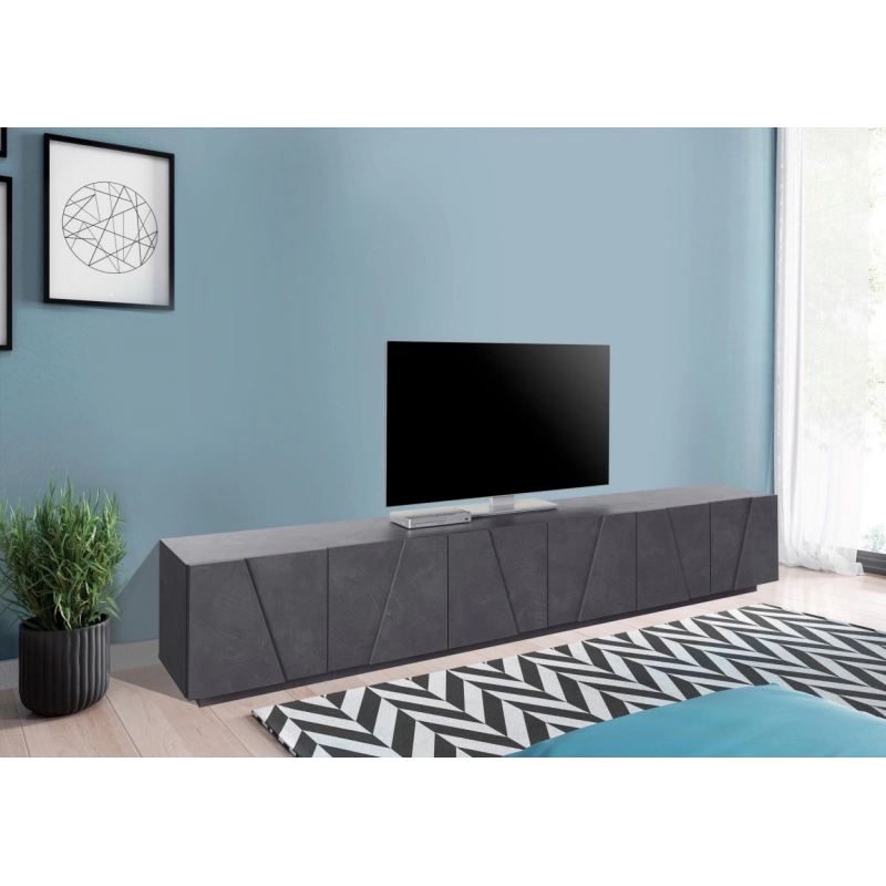 Mobile Porta TV Ping 240 – 6 ante – Ardesia
