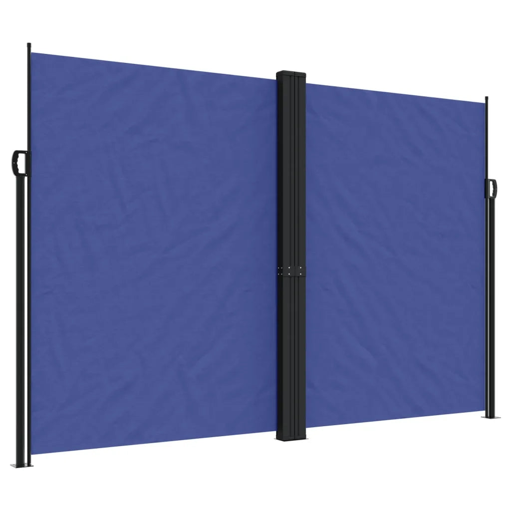 Tenda da Sole | Tenda parasole Laterale Retrattile Blu 220x1000 cm