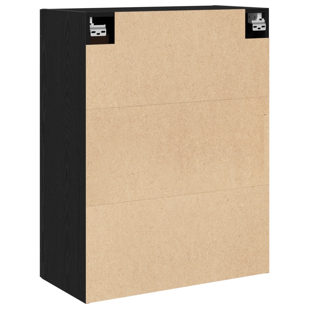 Highboard Nero Rovere 69,5x34x90 cm Legno Composito
