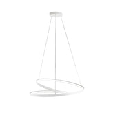 Sospensione Moderna Ritmo Metallo Bianco Led 70W Dimmerabile Ip20