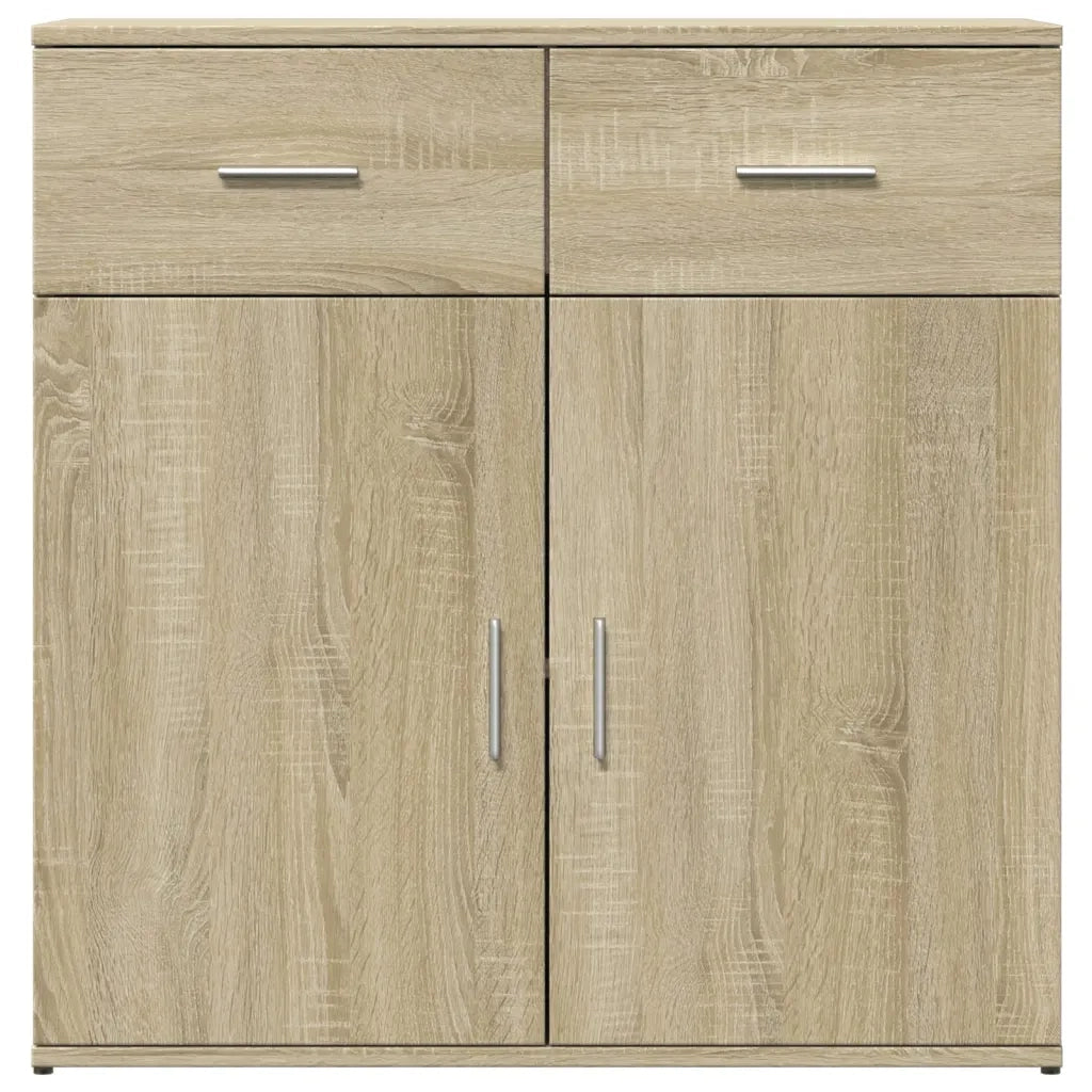 Credenza Rovere Sonoma 79x38x80 cm in Legno Multistrato