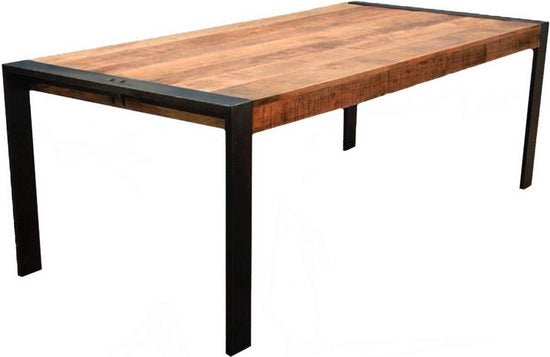 Tavolo da pranzo in mango massello - 200x100x79cm - per 6 a 8 persone