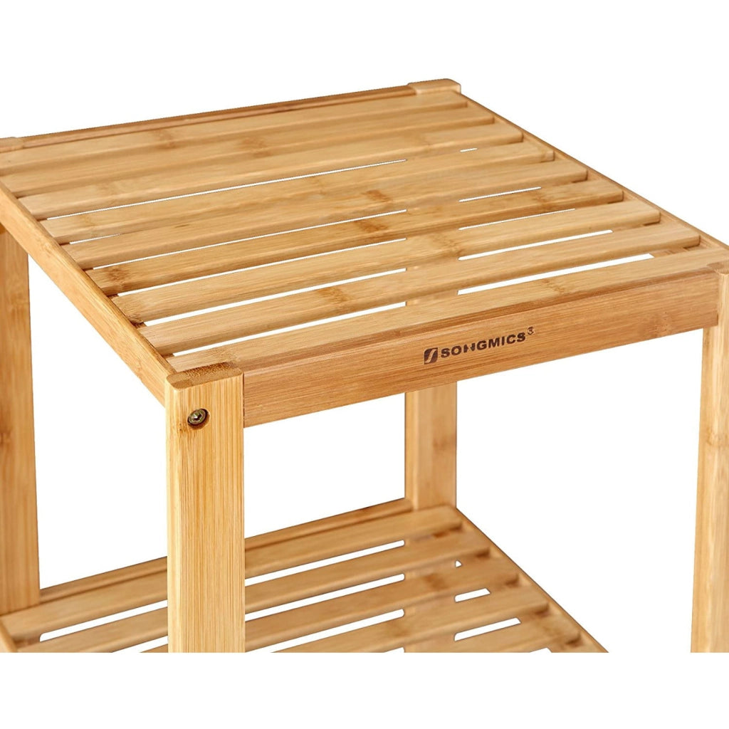 Valora BAMBOO SHELF Mensola salvaspazio in bambù naturale per il bagno