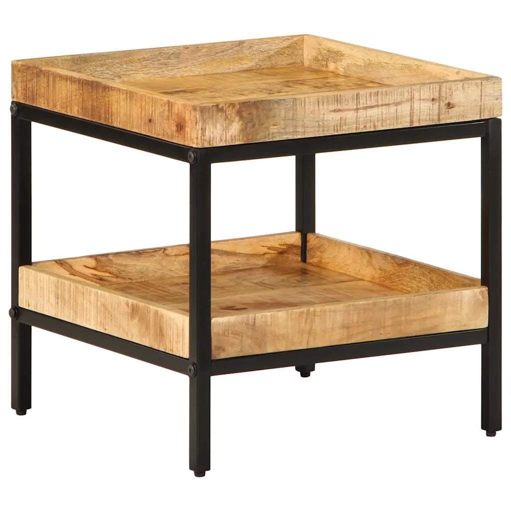 Tavolo laterale Marrone 45 x 45 x 45 cm Legno di mango massello 374090