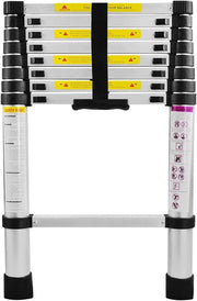 Scala Telescopica - Scala Telescopica a Volo - Altezza di Lavoro - Alluminio - Adatto per Uso Privato e Professionale - Scala Telescopica a Volo - Massimo Carico 150 kg