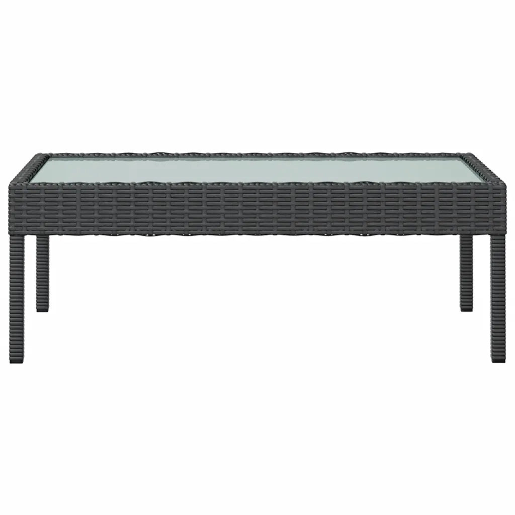Set Divani da Giardino 8 pz con Cuscini in Polyrattan Nero 3095961