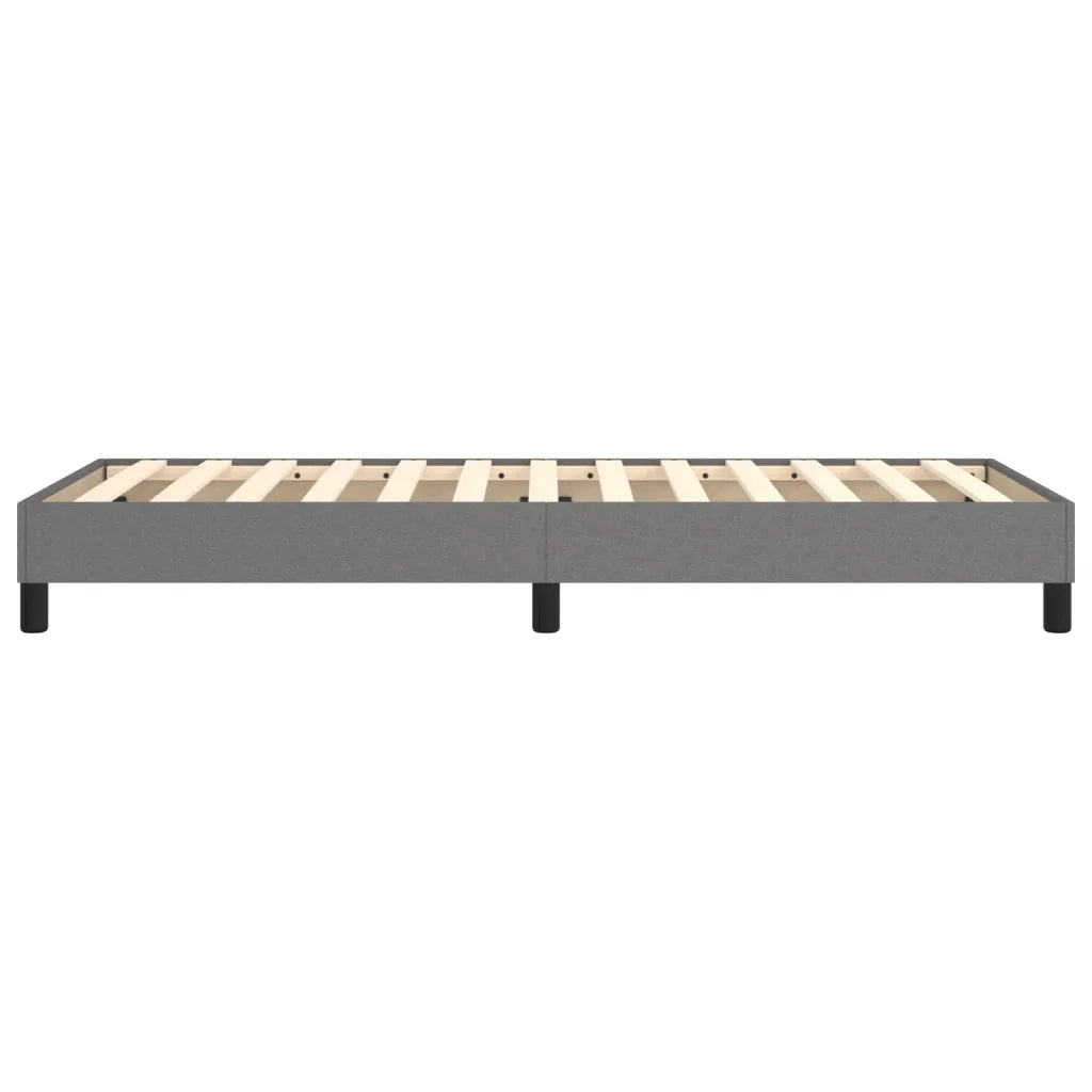 Struttura Letto a Rete a Molle-Giroletto Grigio Scuro 100x200 cm Tessuto 788549