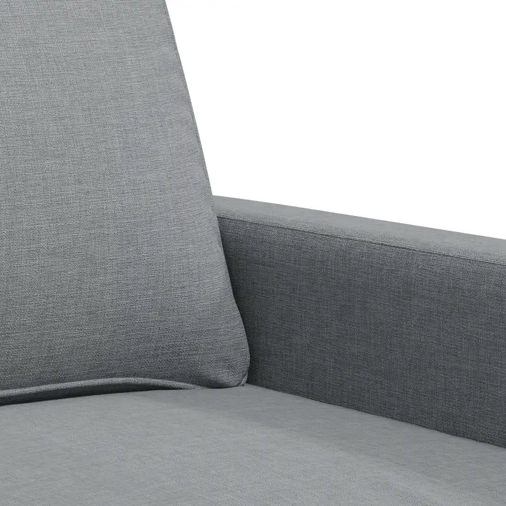 Divano a 2 Posti Grigio Chiaro 120 cm in Tessuto
