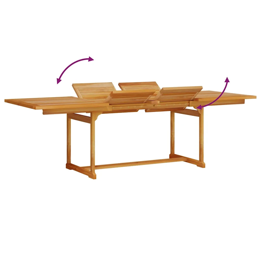 Set da Pranzo per Giardino 9 pcs Marrone 3375725