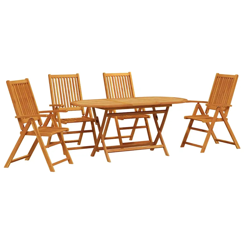 Set da Pranzo per Giardino 5 pcs Marrone 3375726