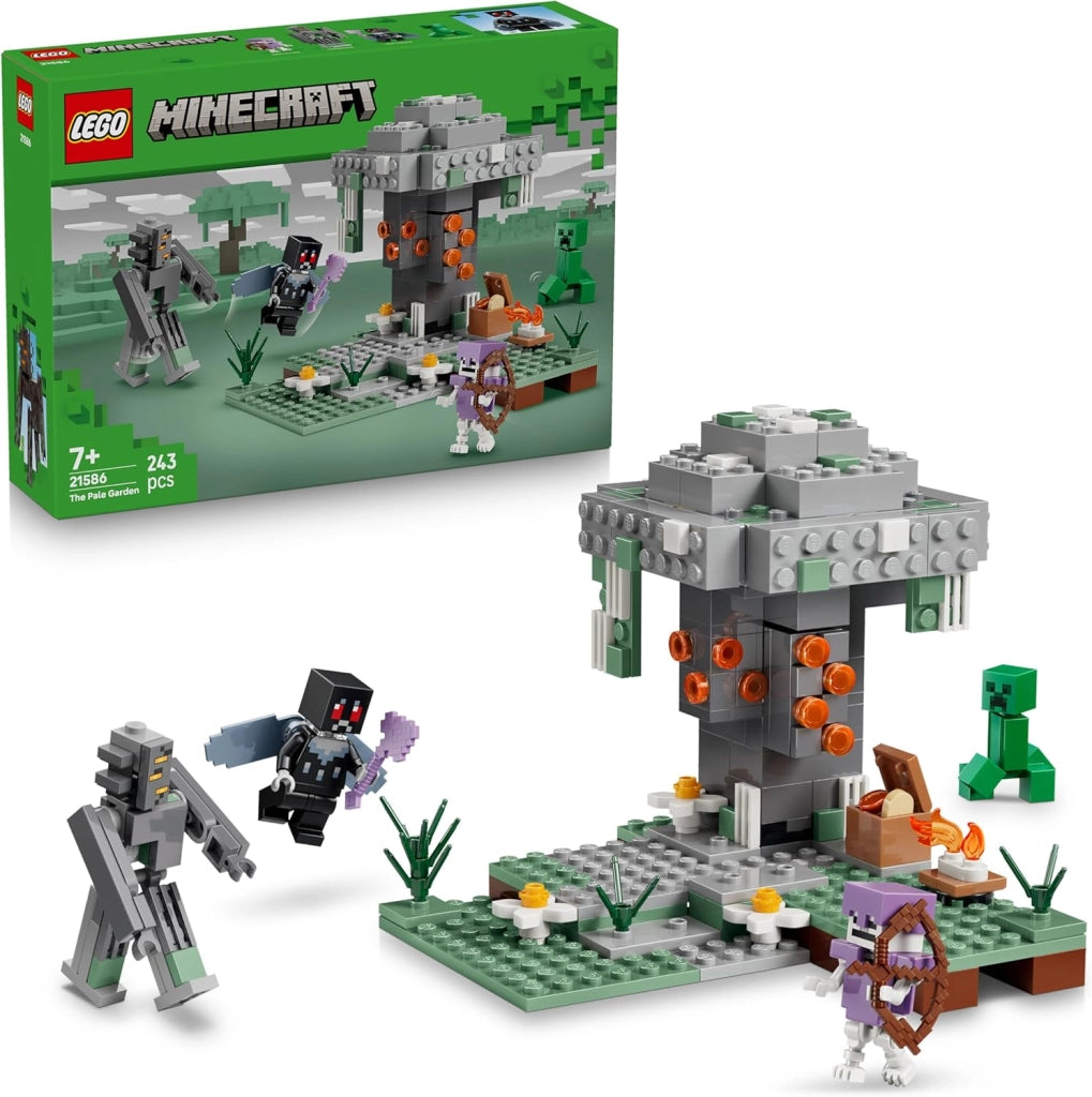 LEGO Minecraft Giardino Pallido - Bioma Giocattolo in Miniatura con Minifigure di Creaking e Mothman, e le Figure di Cre