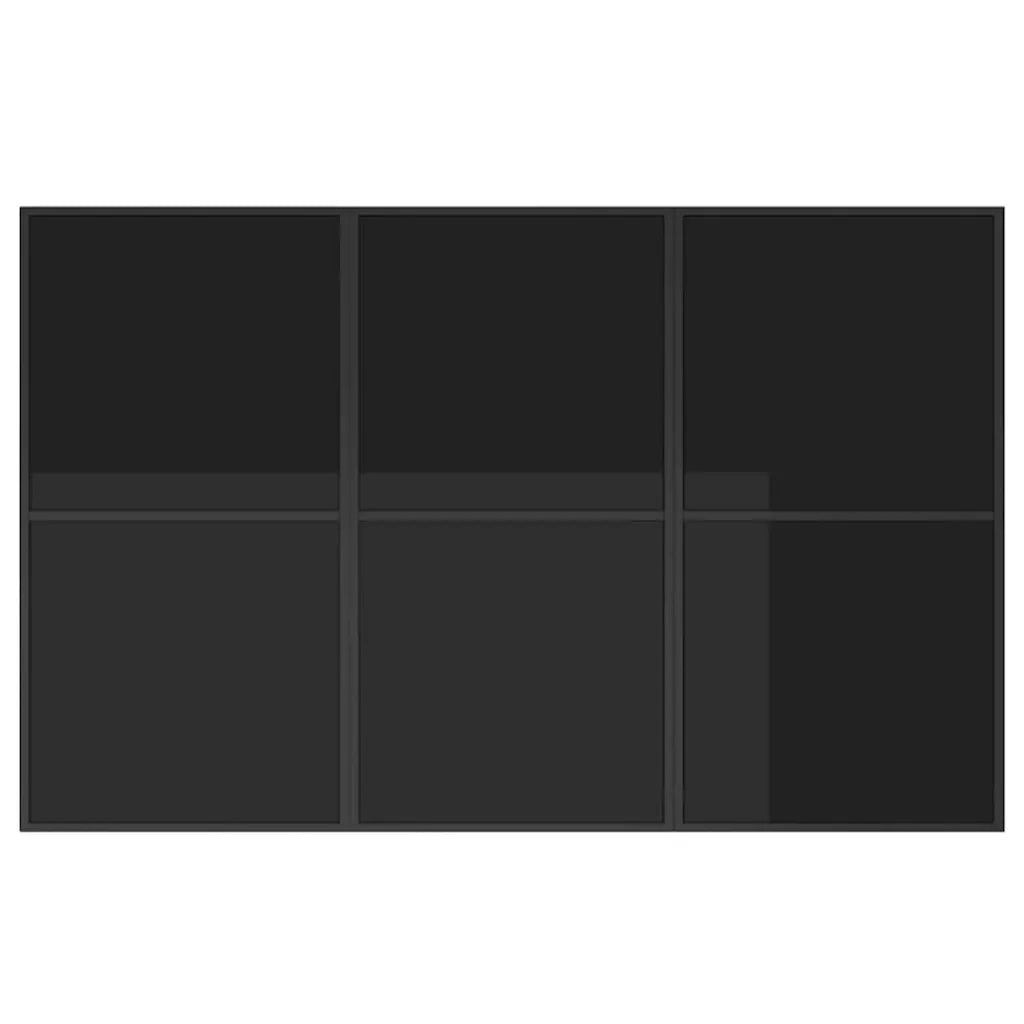Set da Pranzo per Giardino 11 pcs Nero Acciaio 3335869