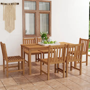 Set da pranzo da giardino 7 pz 160x80 cm in legno massello di teak 3059938