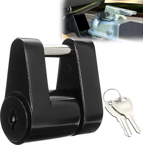Sicurezza contro la furto per caravan - attacco di sicurezza per cinture di accoppiamento comuni con 2 chiavi.