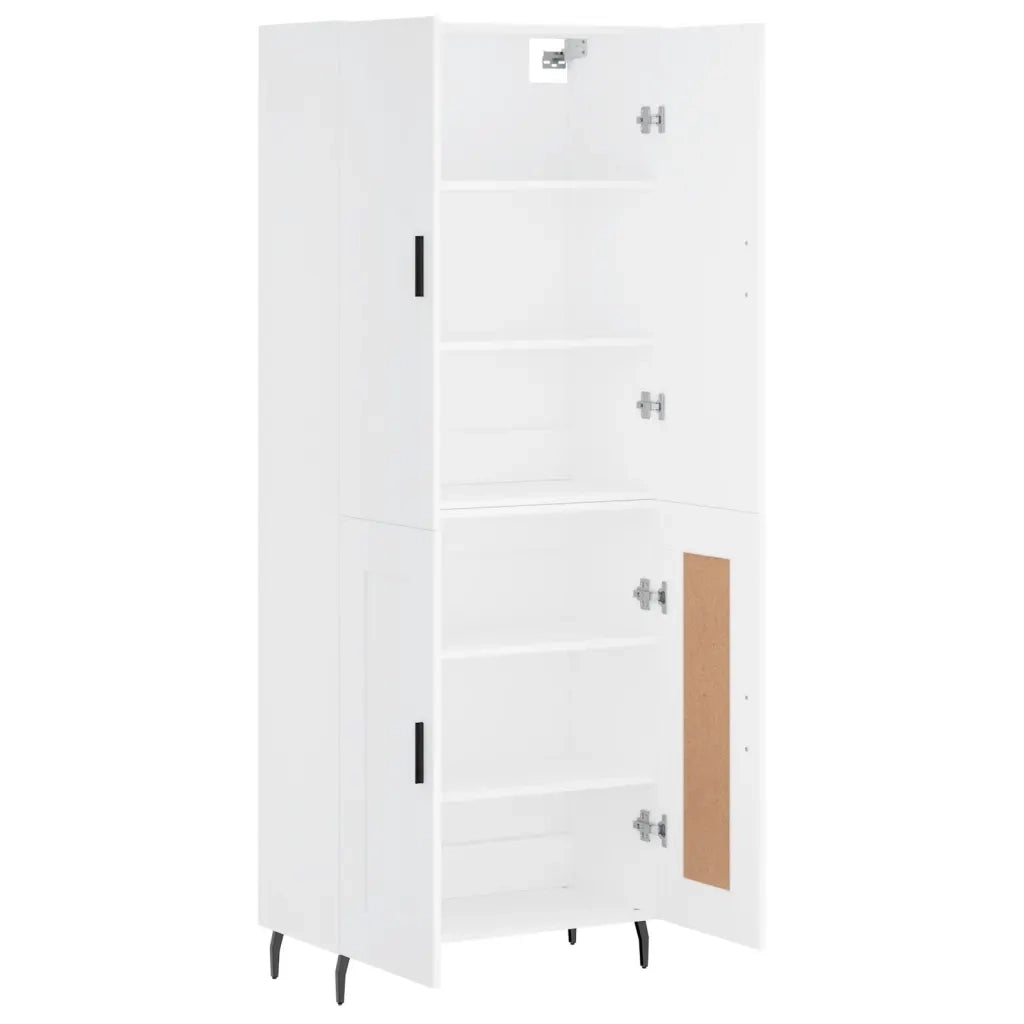 Credenza Bianca 69,5x34x180 cm in Legno Multistrato 3195803