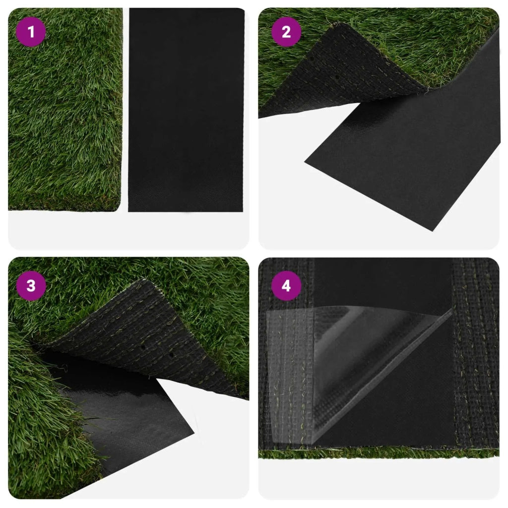 Nastro adesivo per erba sintetica Nero 10 x 0,15 cm CFW2850276