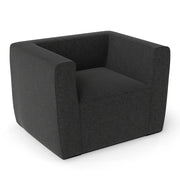 Poltrona gonfiabile portatile con copertura staccabile e braccioli larghi, Divano gonfiabile per soggiorno Grigio-Divani da terra