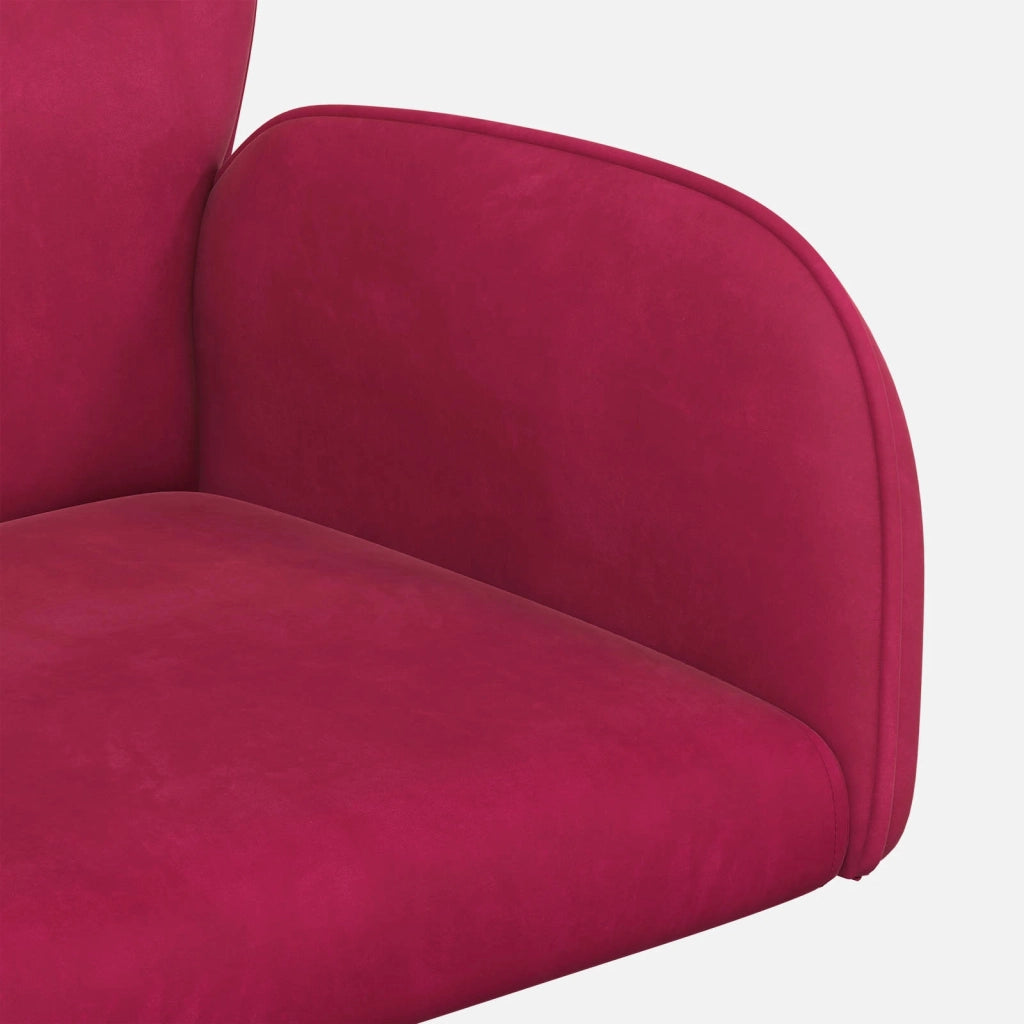 Sedie da scrivania girevoli 2 pz 54 x 55 x 90 cm Rosso Vino 3428323