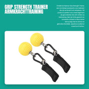 Trektrainer con Grip Trainer in Acciaio Inossidabile - Antislip - EVA/Materiaal - Peso Leggero - Manubri per Sollevamento con Palla