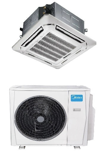 Climatizzatore Condizionatore Inverter Midea Cassetta 4 Vie Super Slim 55000 btu MCD1-55HRFNX(GA) Wi-Fi Optional Griglia Esclusa